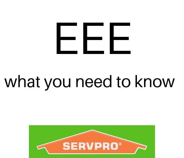 caption "EEE what you need to know" with SERVPRO branded logo at the bottom